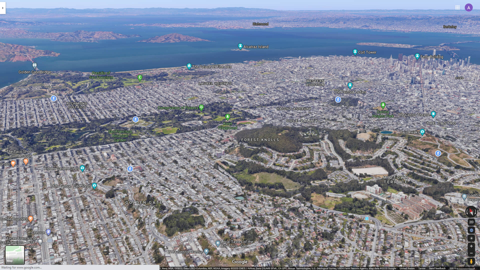 San Francisco Golden Gate Aerial View